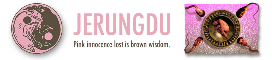 Jerungdu: "Pink innocence lost is brown wisdom." Illustration: Dana Mongoven